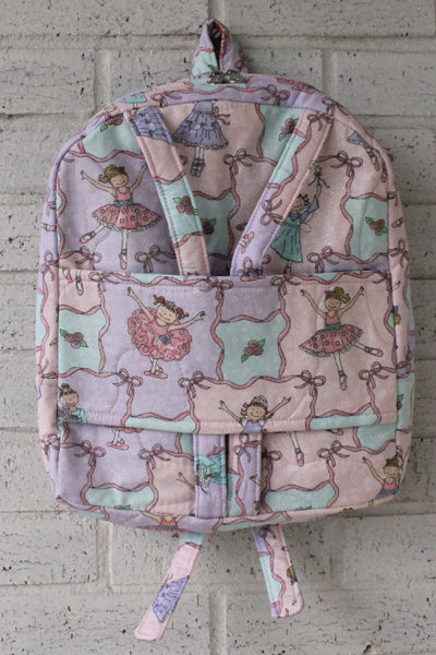 Back View of Ballerina Doll Carrier Backpack
