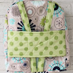 Gracie Girl Green Dot Doll Carrier Backpack for 18 inch dolls Front view