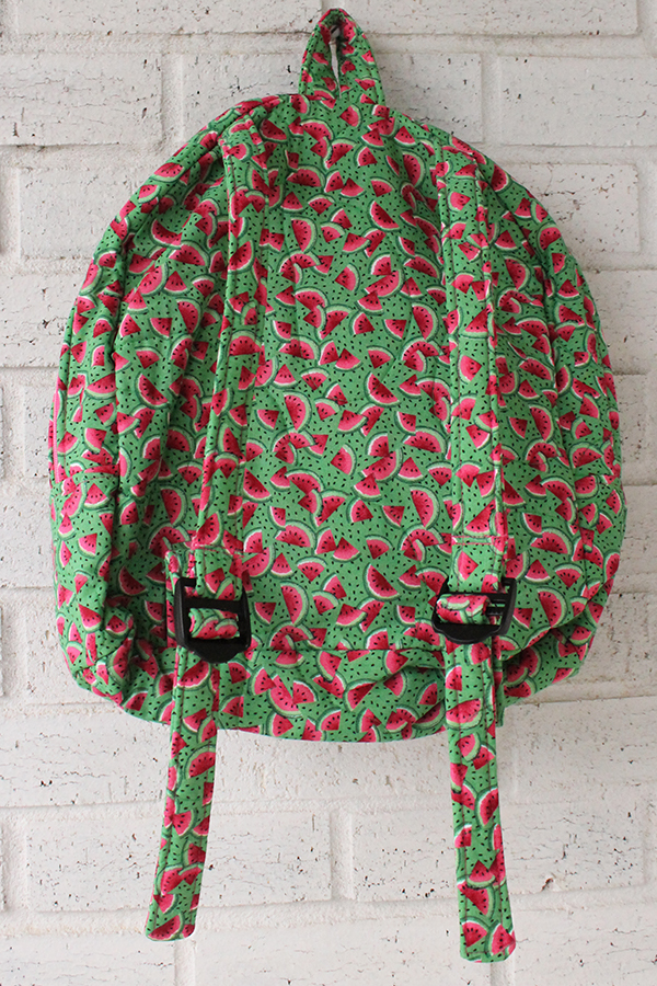 Watermelon Doll Carrier Backpack Back View